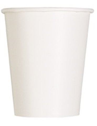 14 BRIGHT WHITE 9 OZ CUPS