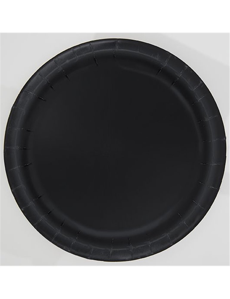 20 MIDNIGHT BLACK 7'' PLATES