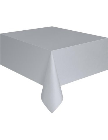 SILVER TABLECOVER 54X108 