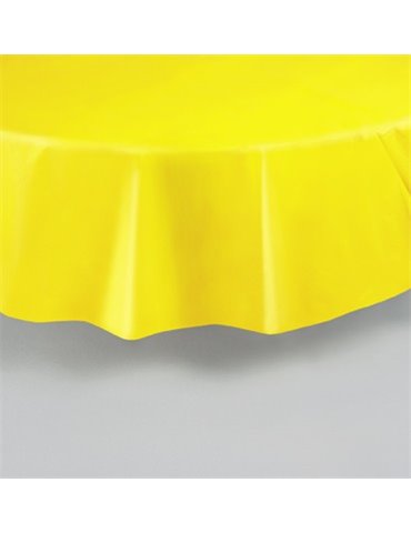 SUNFLOWER YELLOW ROUND TABLECOVER 84 DIA