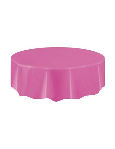 HOT PINK ROUND TABLECOVER 84 DIA