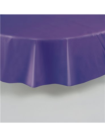 DEEP PURPLE ROUND TABLECOVER 84 DIA