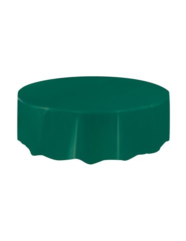 FOREST GREEN ROUND TABLECOVER 84 DIA