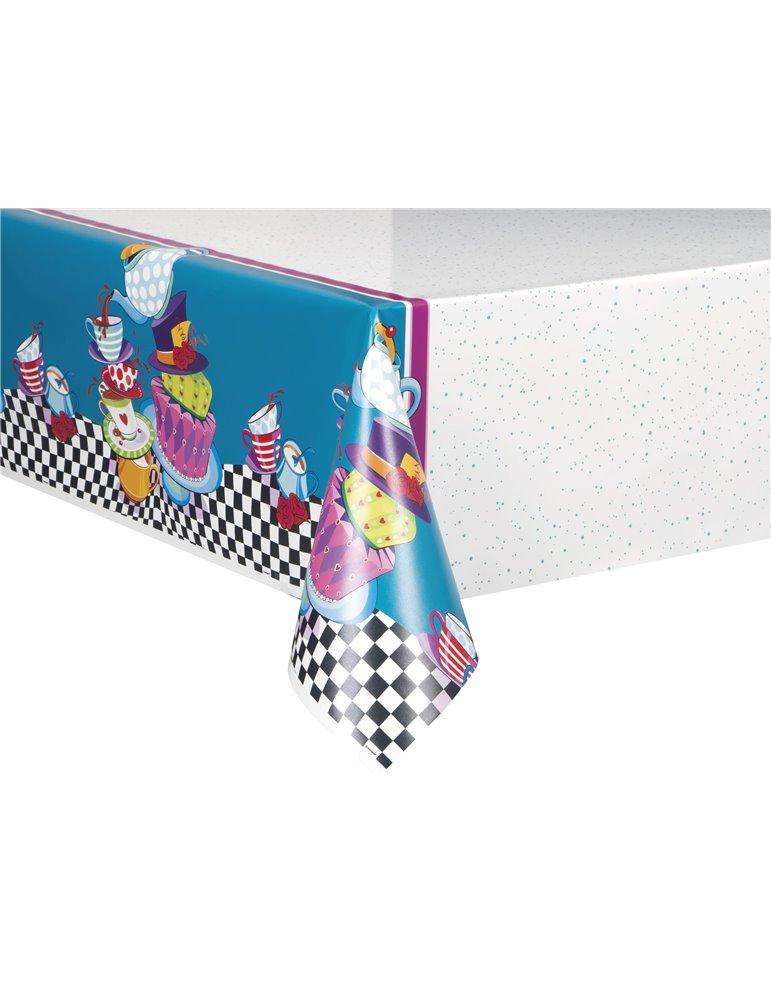 MAD TEA PARTY TABLECOVER 54X84