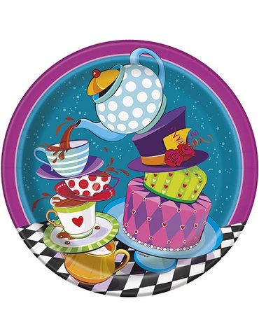 8 MAD TEA PARTY 9" PLATES