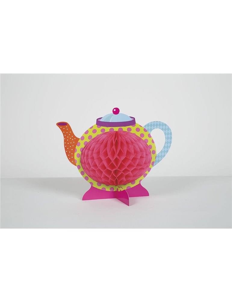 MAD TEA PARTY HONEYCOMB CENTREPIECE-10"H