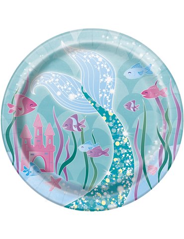 8 MERMAID 7" PLATES