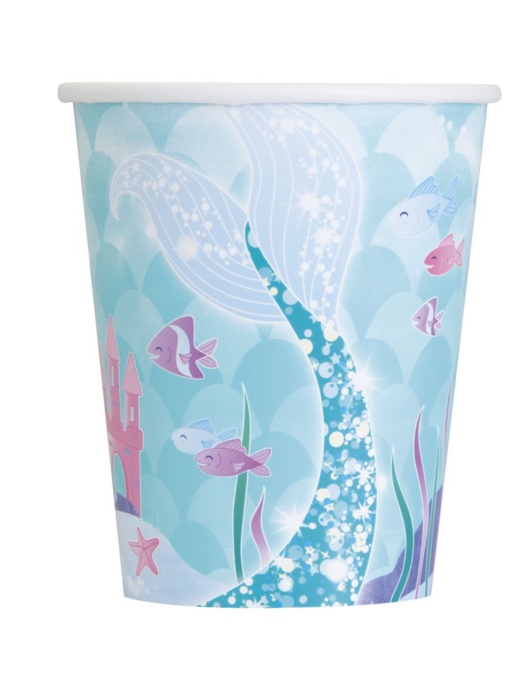 8 MERMAID 9OZ CUPS