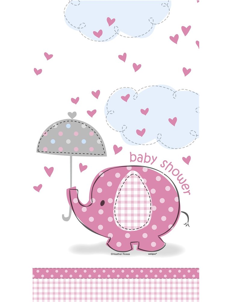 UMBRELLAPHANTS PINK TABLECOVER