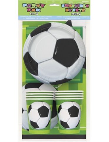 3D SOCCER BALL PARTY PAK FOR 8