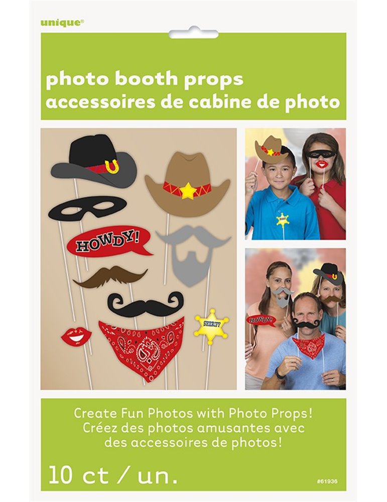 Western photo booth clearance props