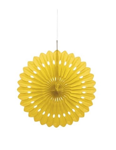 DECORATIVE FAN 16" YELLOW