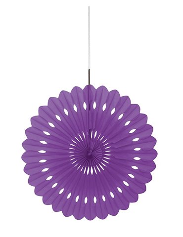 DECORATIVE FAN 16" PRETTY PURPLE