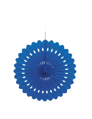 DECORATIVE FAN 16" ROYAL BLUE