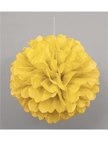 PUFF DECOR 16" SUNFLOWER YELLOW