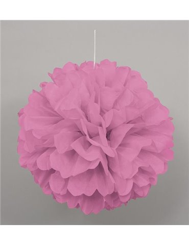 PUFF DECOR 16" HOT PINK