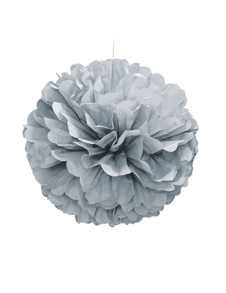 PUFF DECOR 16" SILVER