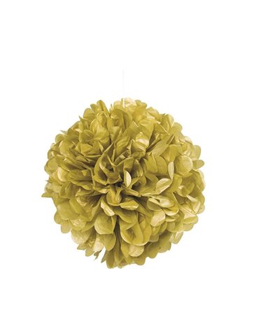 PUFF DECOR 16" GOLD