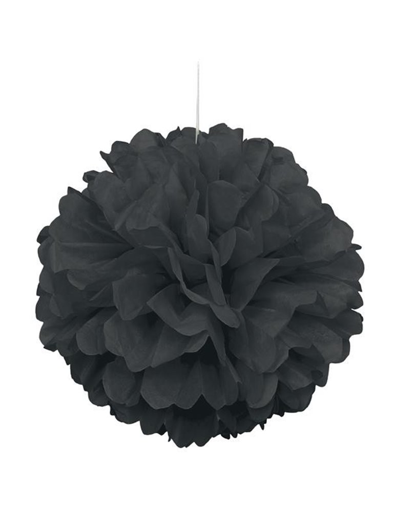 PUFF DECOR 16" BLACK