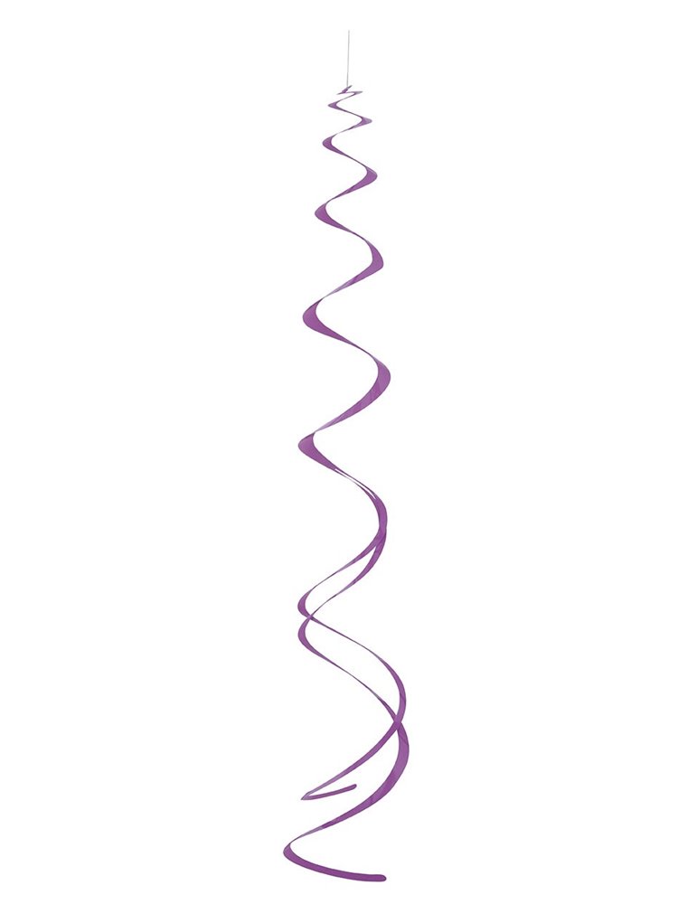 8 PRETTY PURPLE SWIRL DECORATION