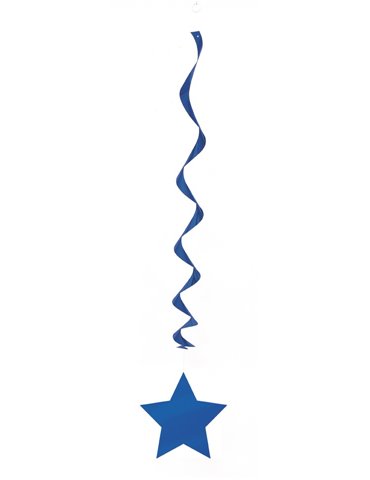 3 ROYAL BLUE STAR HANG SWIRL-26"