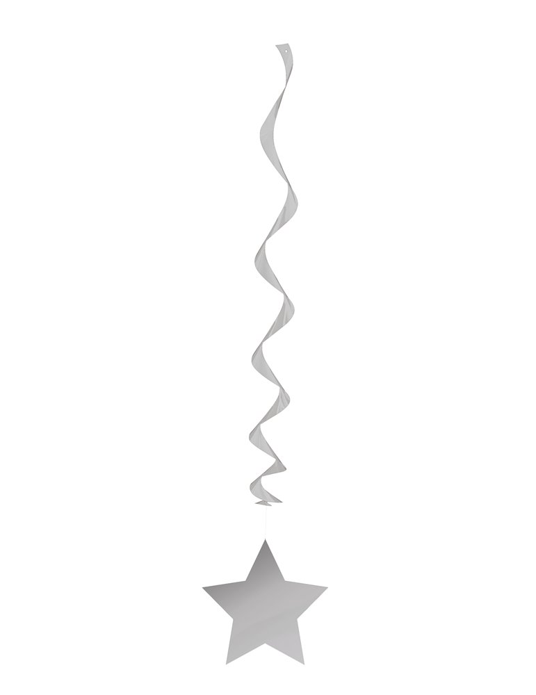 3 SILVER STAR HANG SWIRL-26"