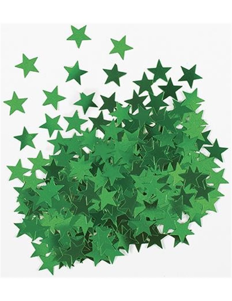 STAR CONFETTI .5OZ - GREEN