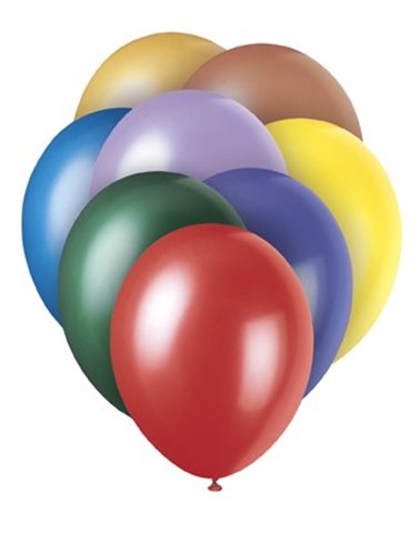 8 12" PRL ASSORTED BALLOONS