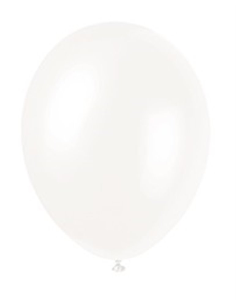 50 12" IRIDESCENT WHT PEARLISED BALLOONS