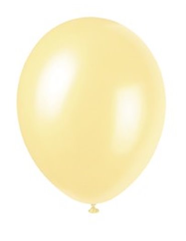 50 12" IVORY PEARLISED PEARLISED BALLOONS