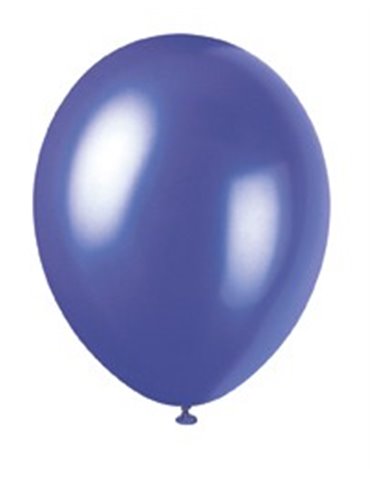 50 12" ELECTRC PURPLE PEARLISED BALLOONS