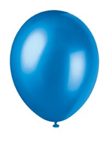 50 12" COSMIC BLUE PEARLISED BALLOONS