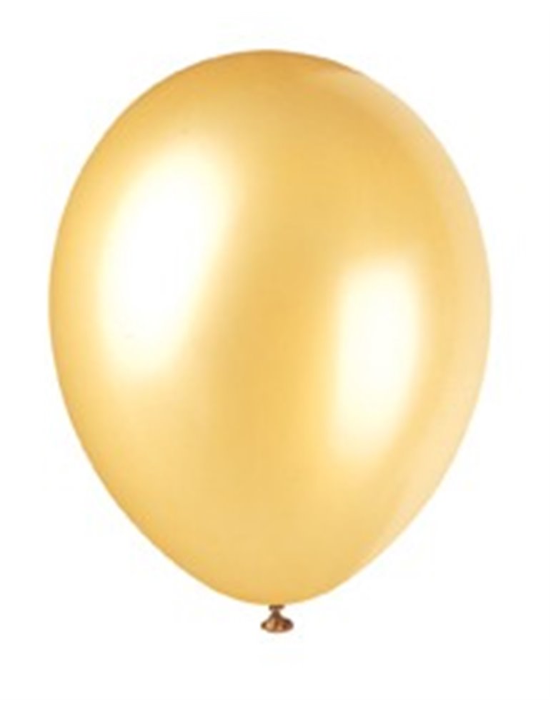 50 12" CHAMPAGNE GOLD PEARLISED BALLOONS