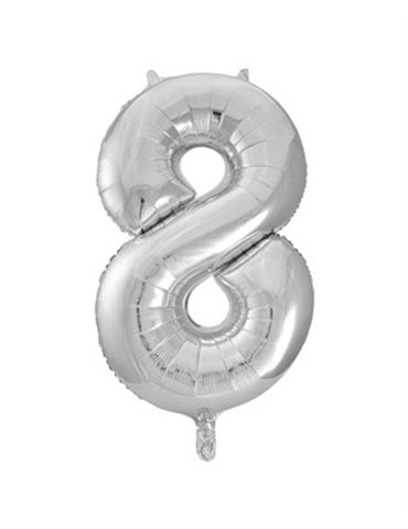 34" PKG SILVER GLITZ FOIL BALLOON-8