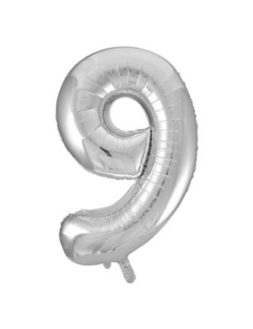 34" PKG SILVER GLITZ FOIL BALLOON-9