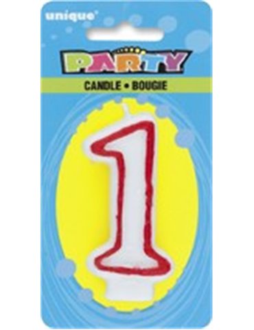 DELUXE NUMERL BIRTHDAY CANDLE 1