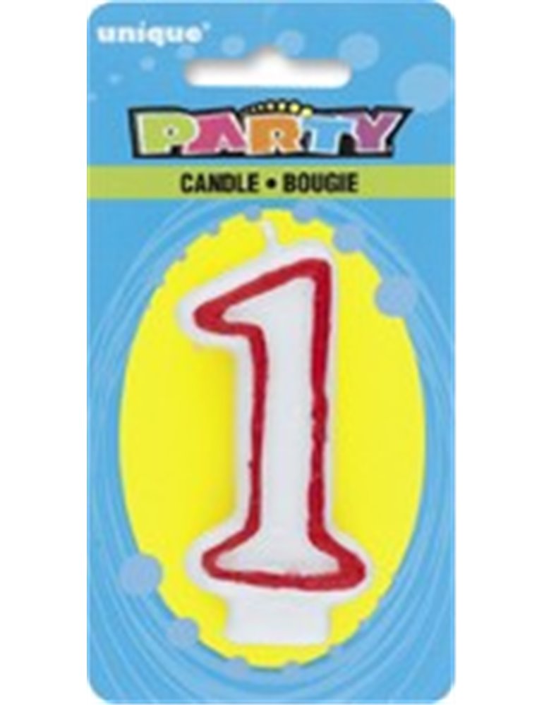 DELUXE NUMERL BIRTHDAY CANDLE 1