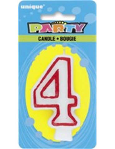 DELUXE NUMERL BIRTHDAY CANDLE 4