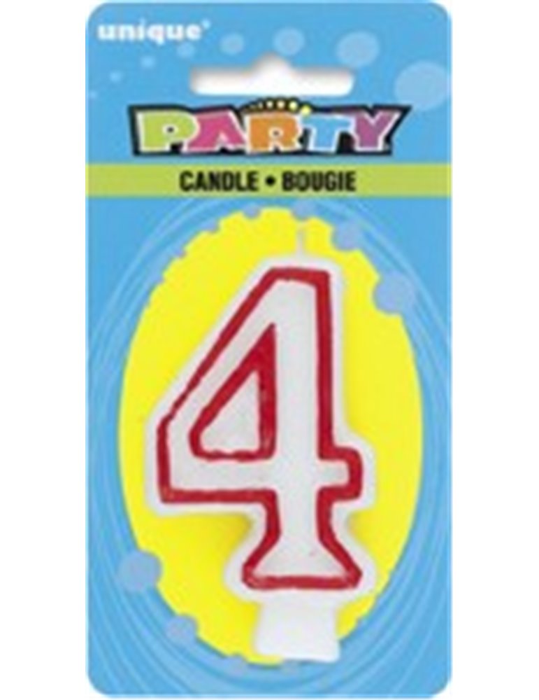 DELUXE NUMERL BIRTHDAY CANDLE 4