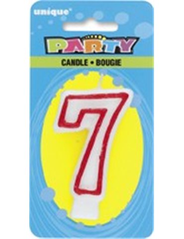 DELUXE NUMERL BIRTHDAY CANDLE 7