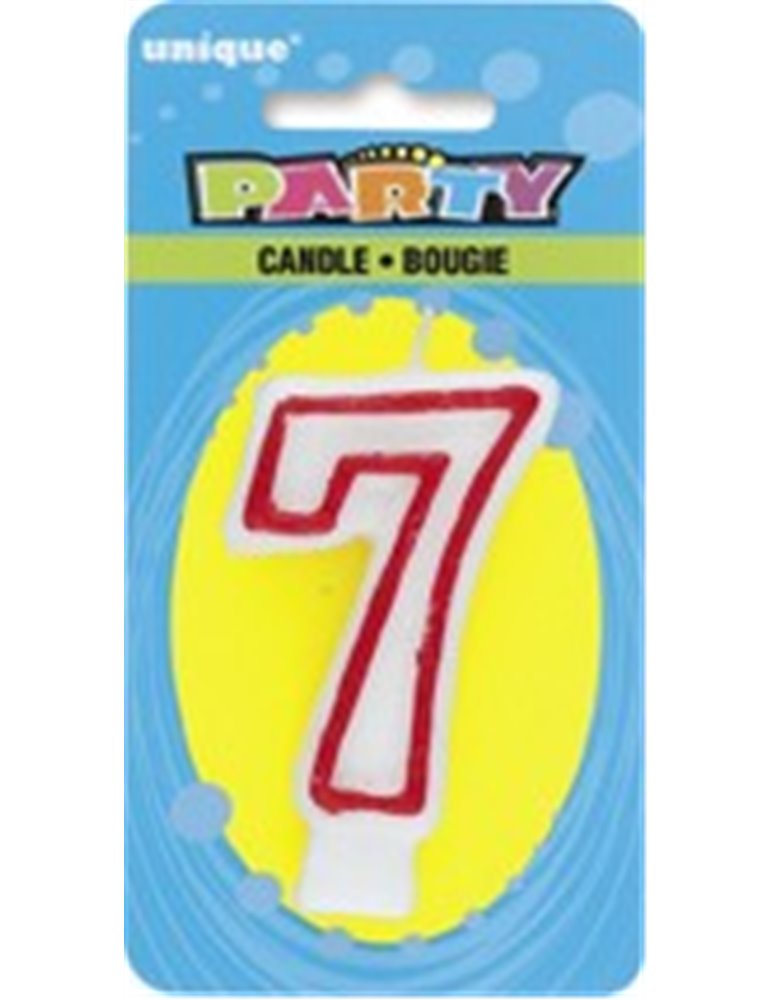 DELUXE NUMERL BIRTHDAY CANDLE 7