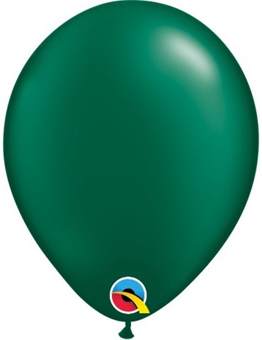 Pearl Forest Green Pack of 100 5" latex balloons