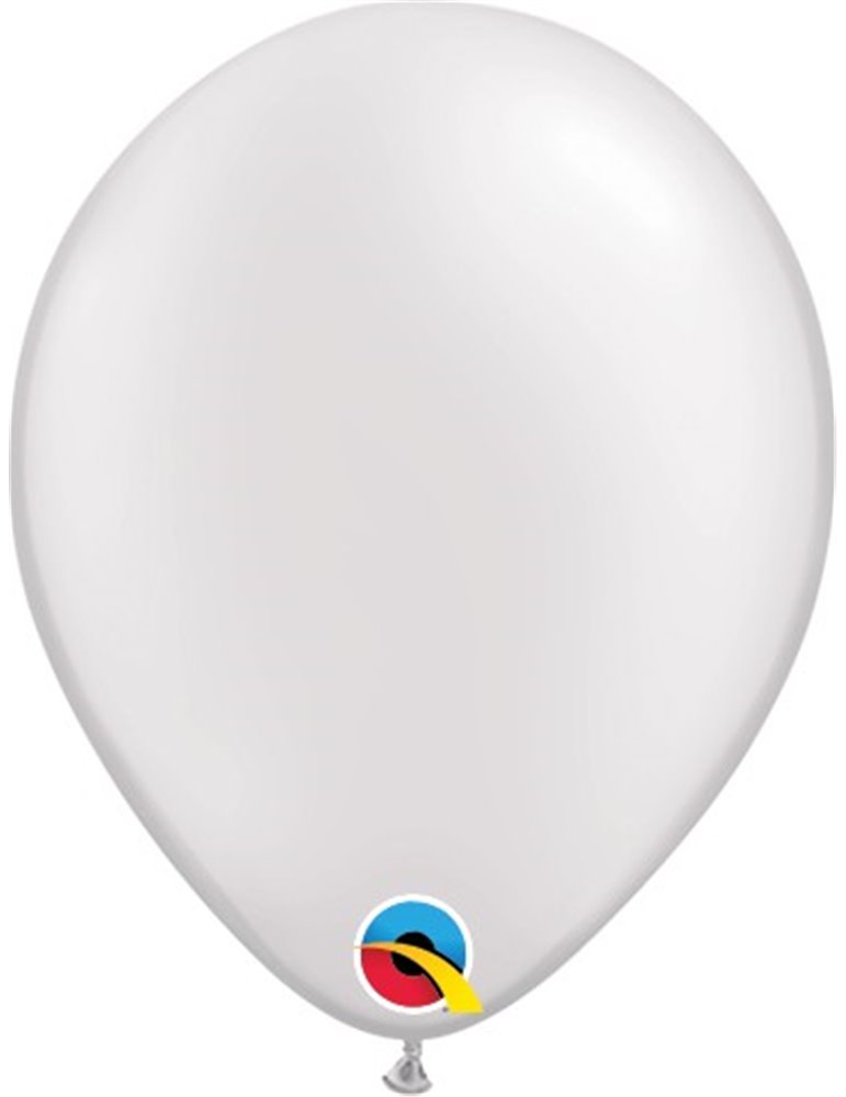 Pearl White Pack of 100 5" latex balloons