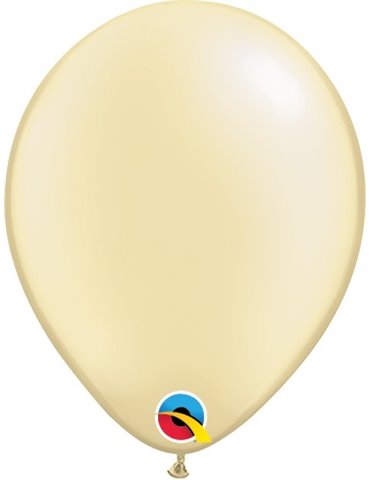 Pearl Ivory Pack of 100 5" latex balloons