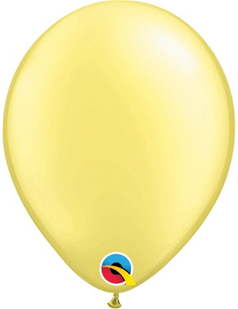 Pearl Lemon Chiffon Pack of 100 5" latex balloons