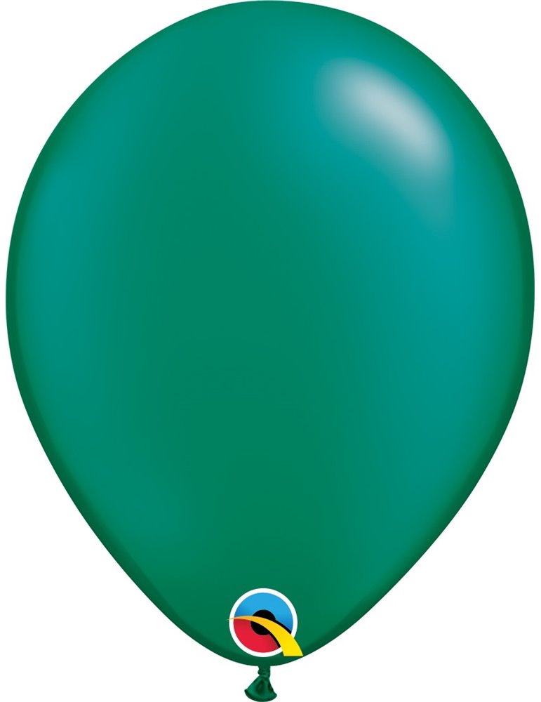 Pearl Emerald Green Pack of 100 11" latex balloons