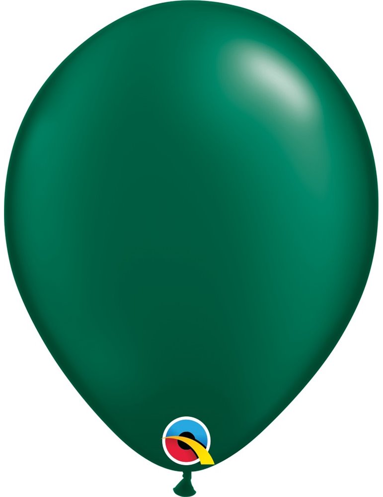 Pearl Forest Green Pack of 100 11" latex balloons