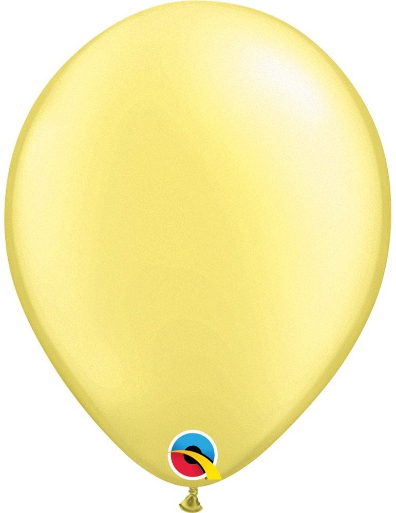 Pearl Lemon Chiffon Pack of 100 11" latex balloons