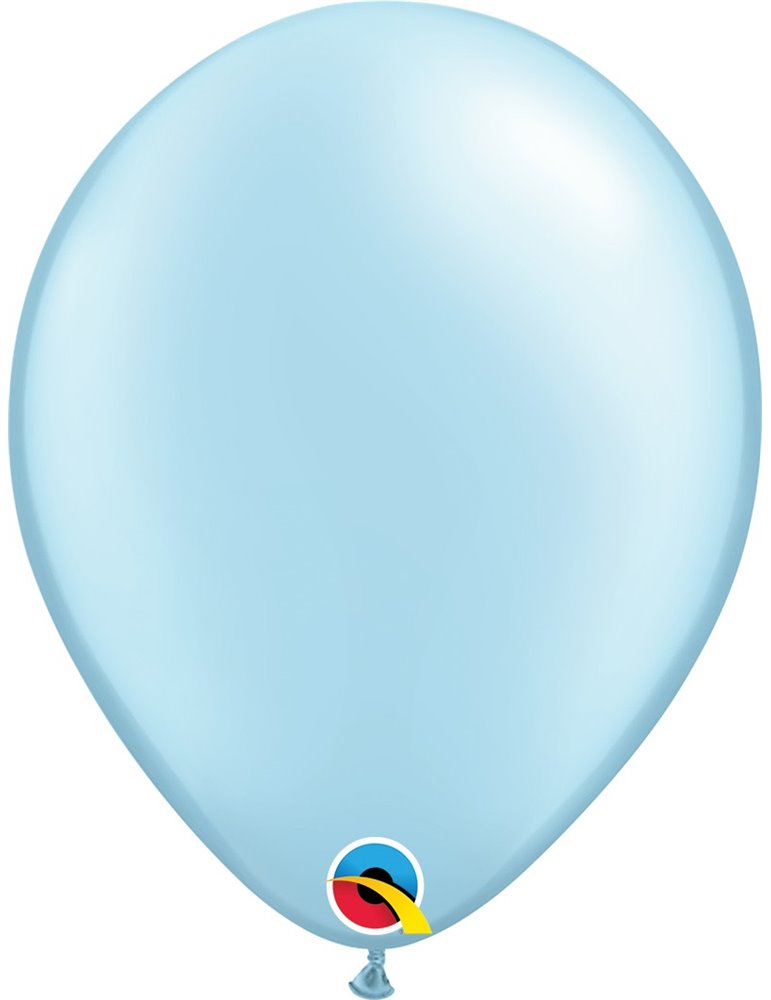 Pearl Light Blue Pack of 100 11" latex balloons